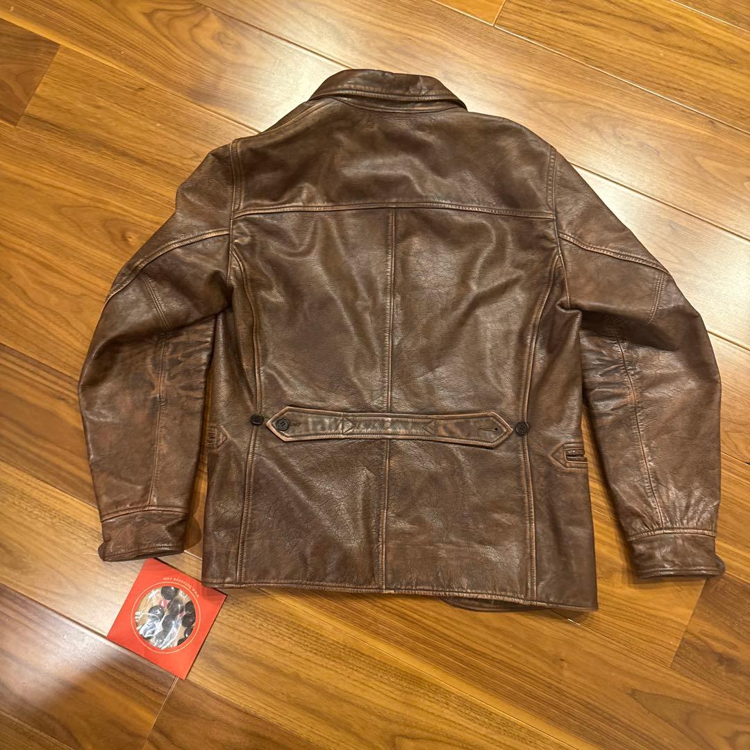 希少】RRL レザーカーコート M 2020年製 完売品（代えボタン付