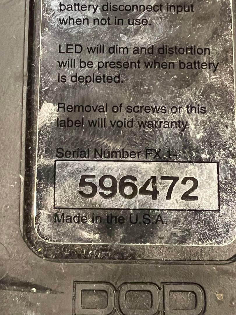 DOD イコライザー FX40-B 初期型MADE in USA - メルカリ