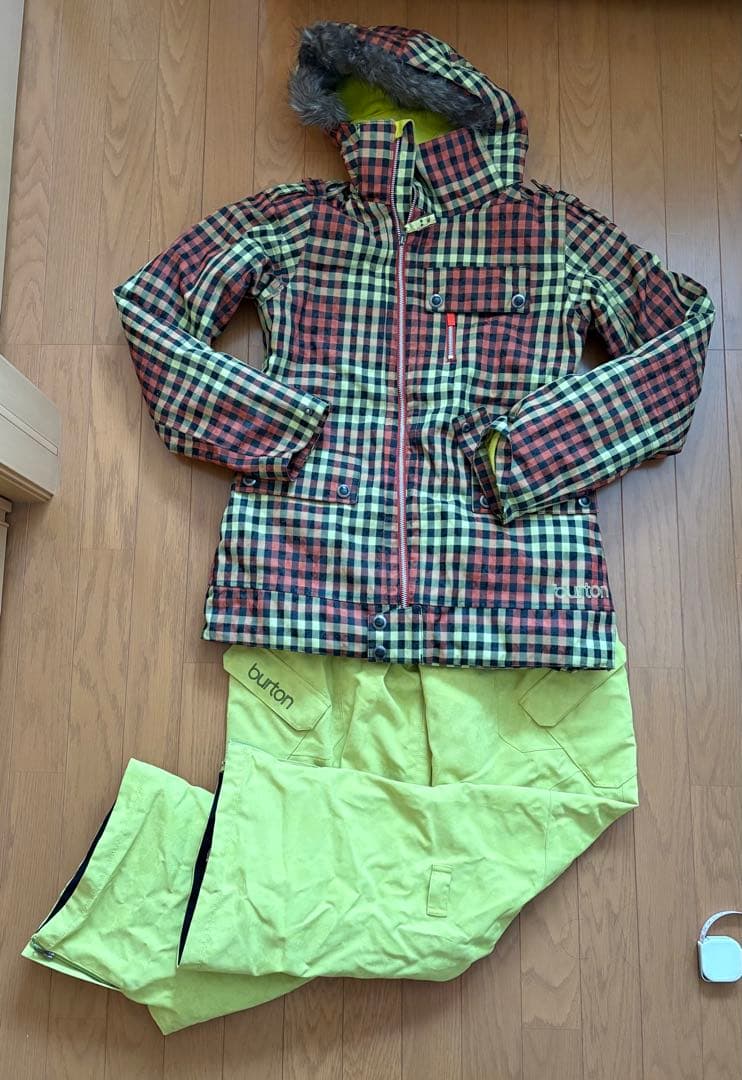 Burton スノーボードウェアセット M チェック柄 - メルカリ