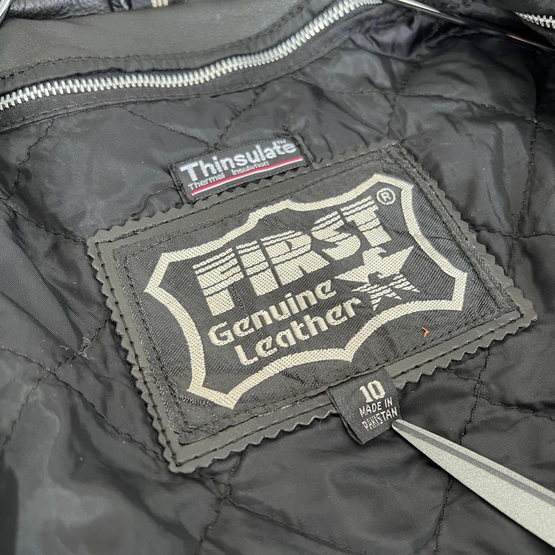 古着 本革フリンジライダースジャケット ヴィンテージ レザー ブラック