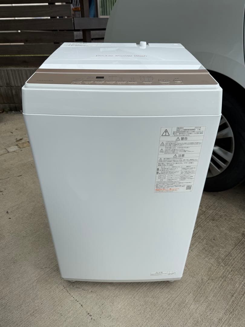 【極美品】2025年製 TOSHIBA 全自動洗濯機 5kg AW-5GA4 全自動洗濯機 ピュアホワイト AW-5GA4(W) [洗濯5.0kg /簡易乾燥(送風機