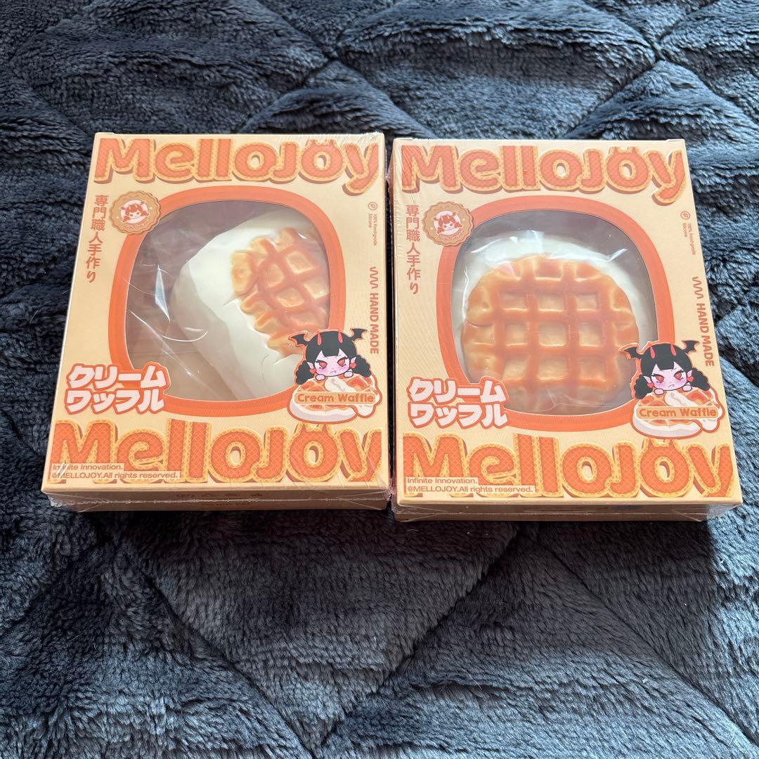 Mellojoy スクイーズ クリームワッフル さんかく まる