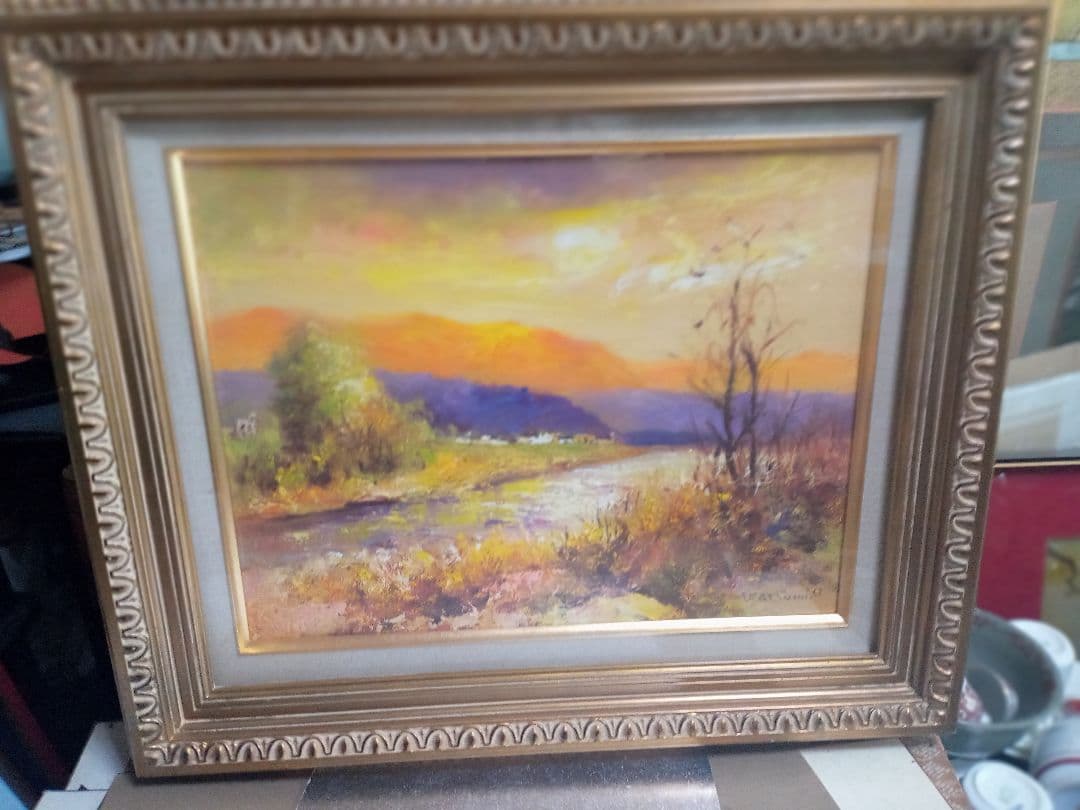 小川克実の金色の芦田川ですF6号です