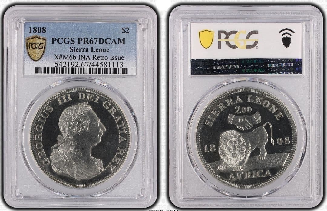 1808年 ジョージ3世 ライオン プルーフ コイン PCGS PR67DCAM - メルカリ