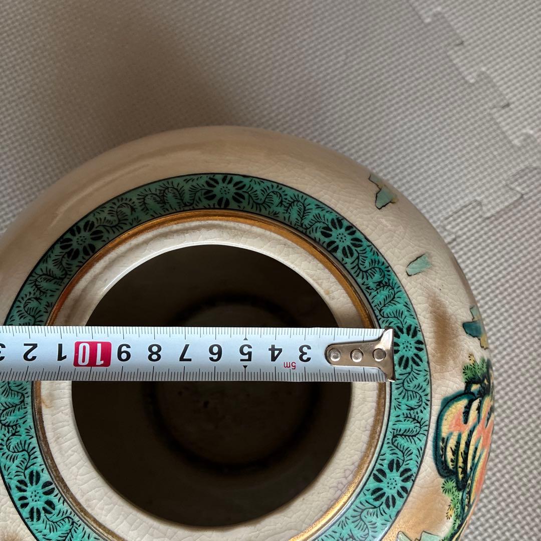 松の木と山の風景の陶器花瓶/九谷松園 - メルカリ