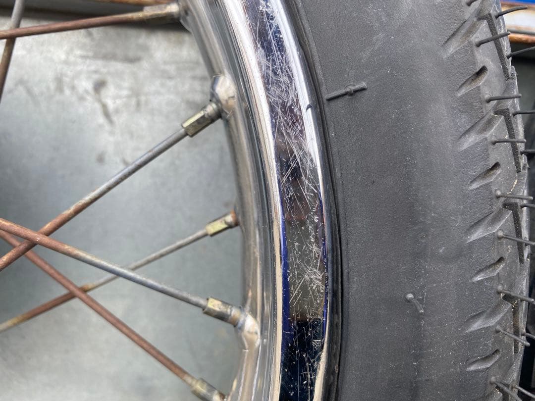 G926 リトルカブ ホイール IRC2.50-14 ダンロップ 2.75-14