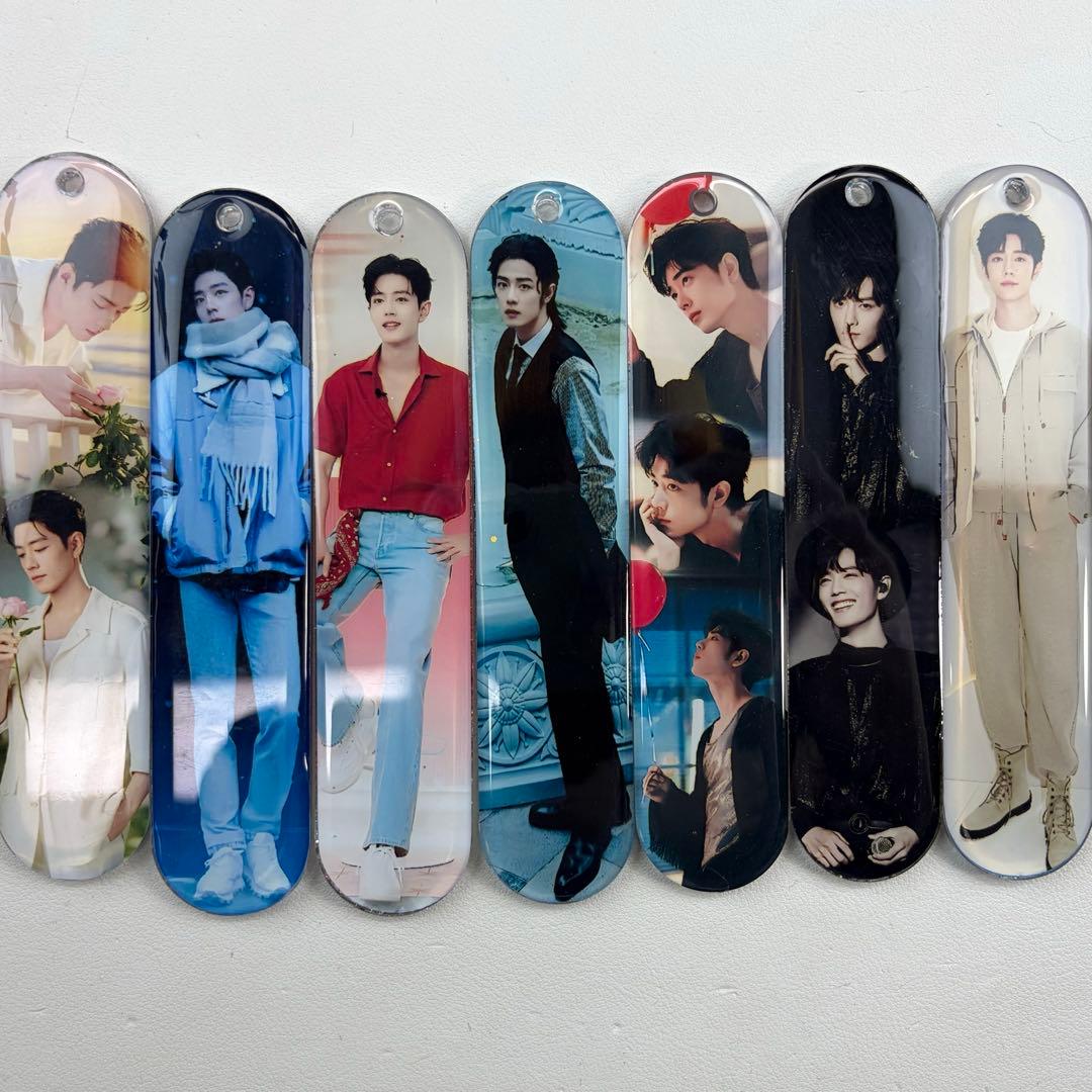 肖戦 新作　可愛い　栞　レジンキーホルダー 7点セット❣️0126 肖戦 新作 六宫格 レジンキーホルダー❣️8点セット❣️確認用❣️0224