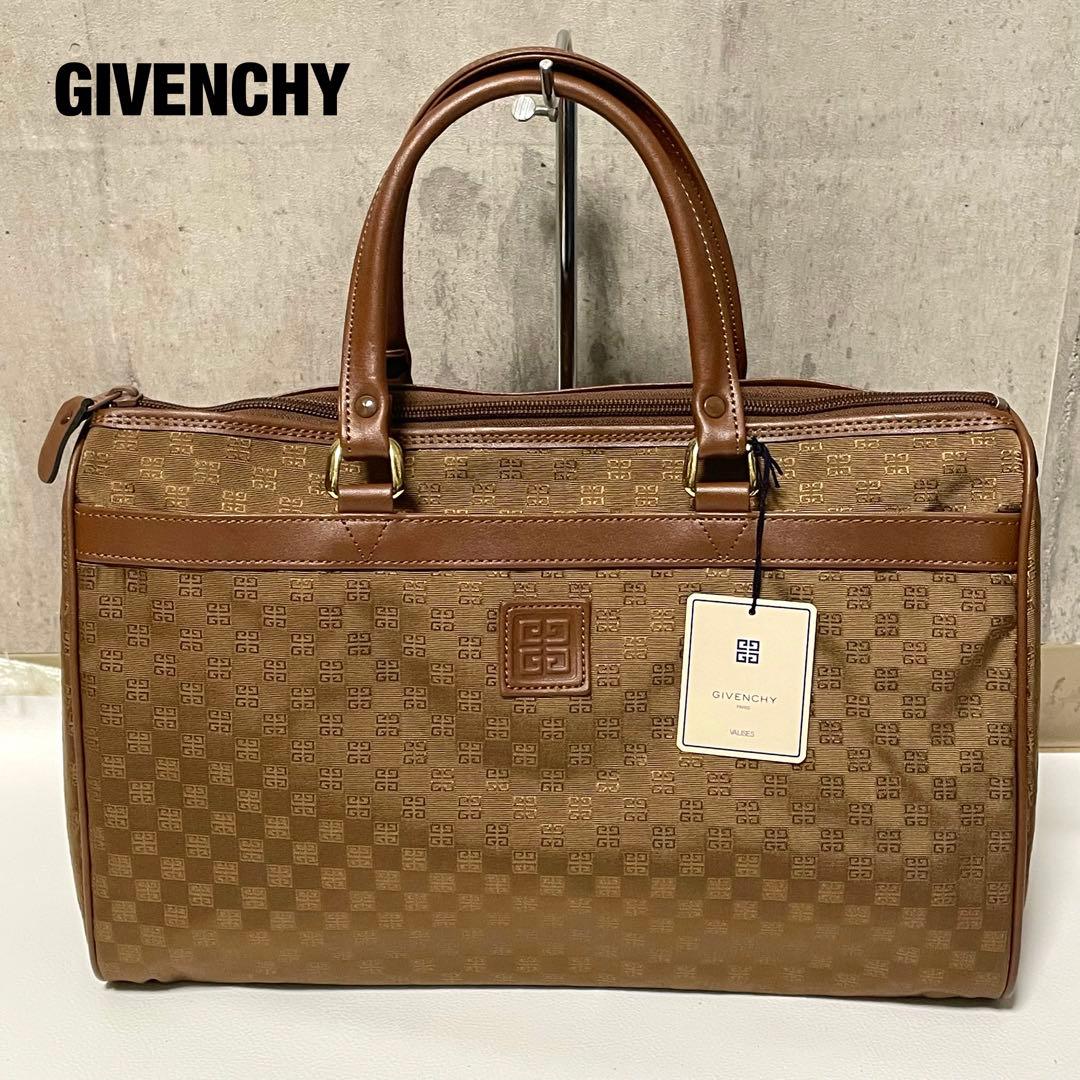 ジバンシー ミニボストン トラベルバッグ ヴィンテージ 総柄 ロゴ