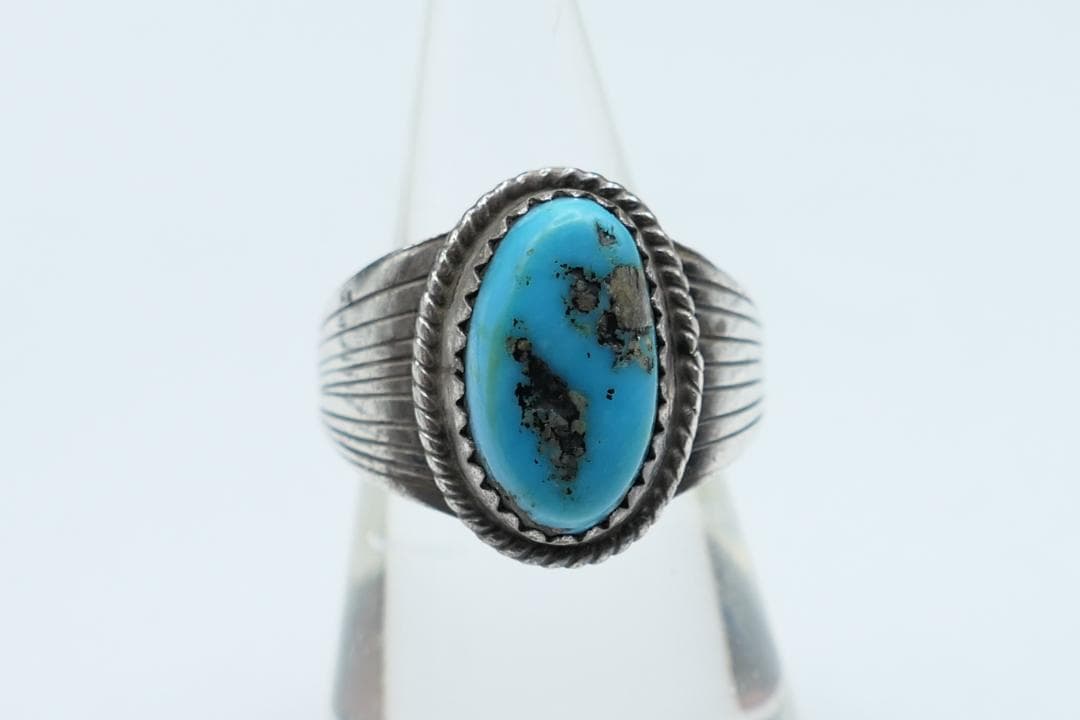 11号 ナバホ ランニングベアスタジオ ターコイズ リング RB 指輪