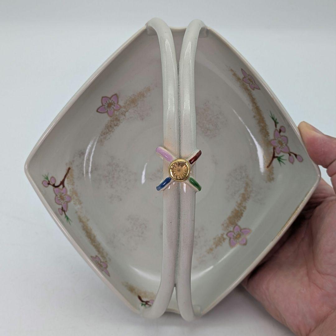 宮本翠浩 京焼 桃の絵手鉢 共箱合布 清水焼 食器