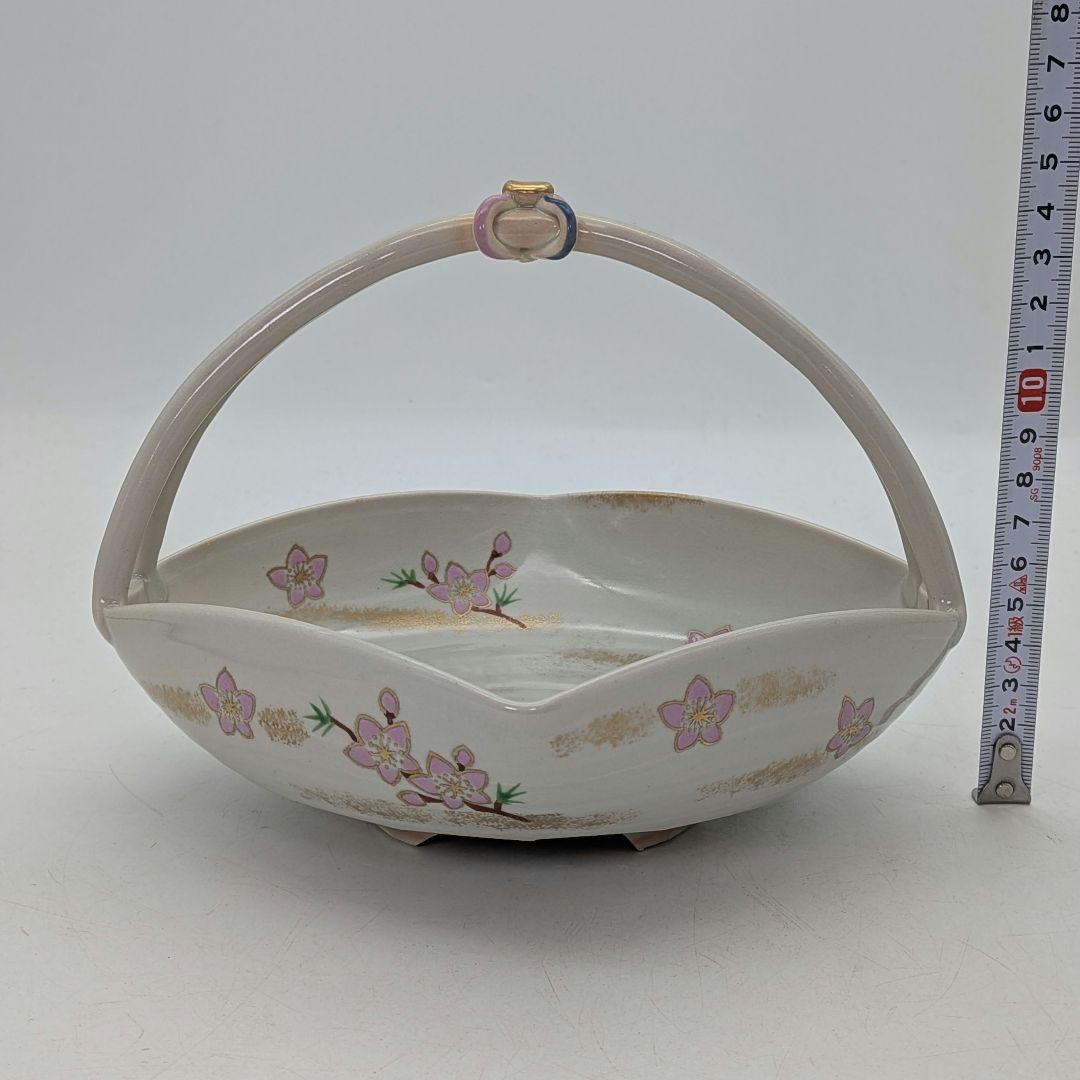 宮本翠浩 京焼 桃の絵手鉢 共箱合布 清水焼 食器