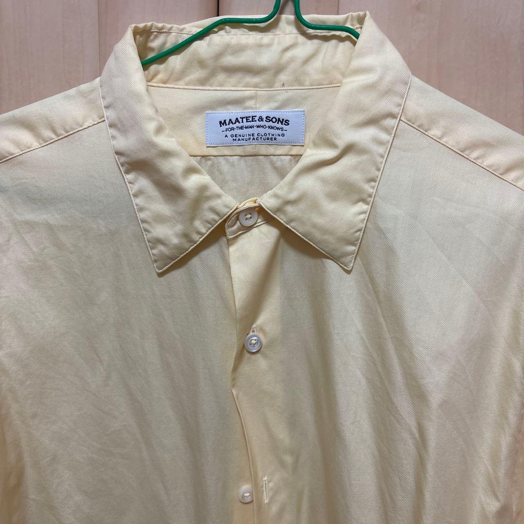 maatee&sons ロイヤルオックスシャツ 極上イエロー - メルカリ