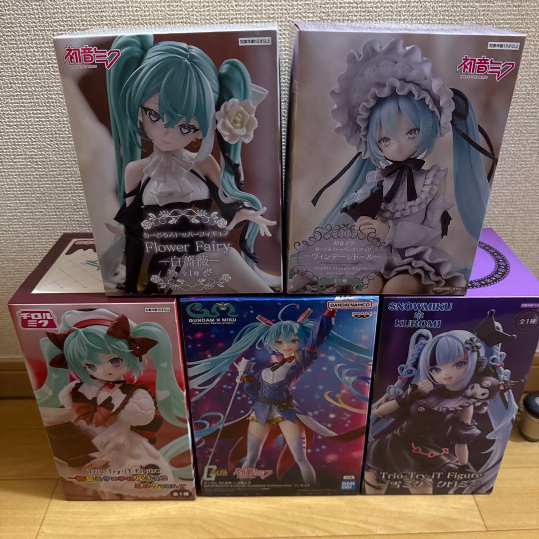 在庫1名のみ】超人気初音ミク フィギュア 5種 セット まとめ売り