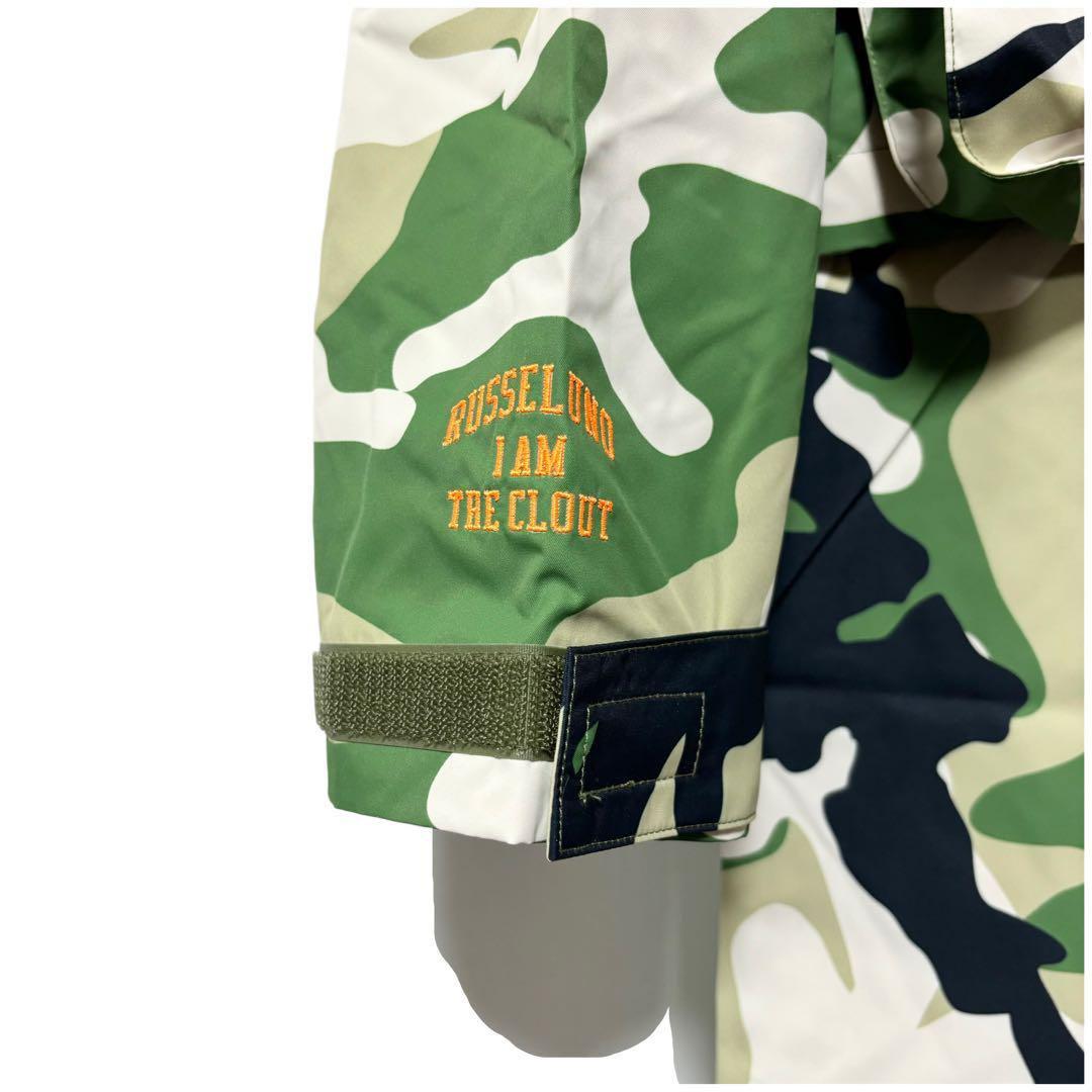 新品 ラッセルノ ゴルフ 2Way カスタム ロング ジャケット カモ XL 6
