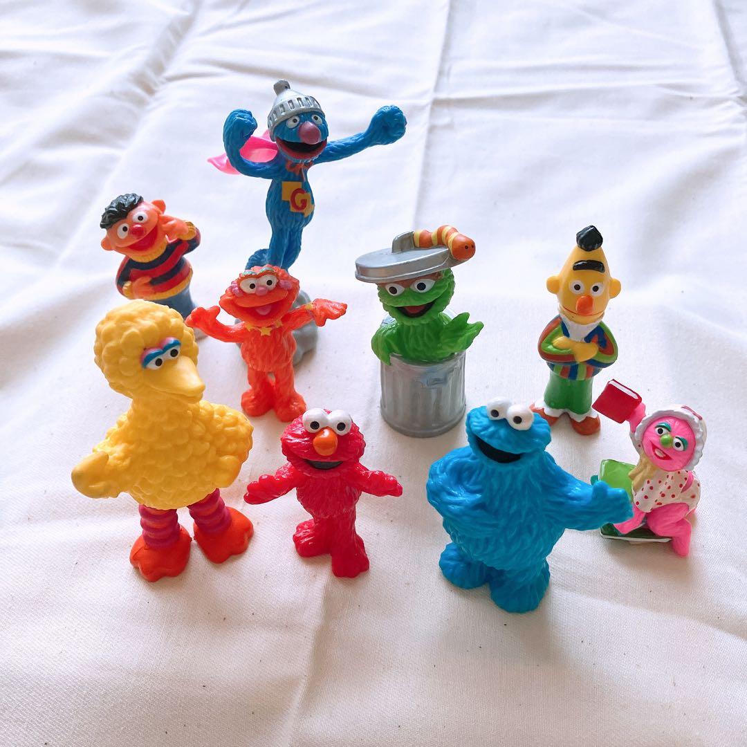 レア☆セサミストリート ヴィンテージ フィギュア9体セット レトロ