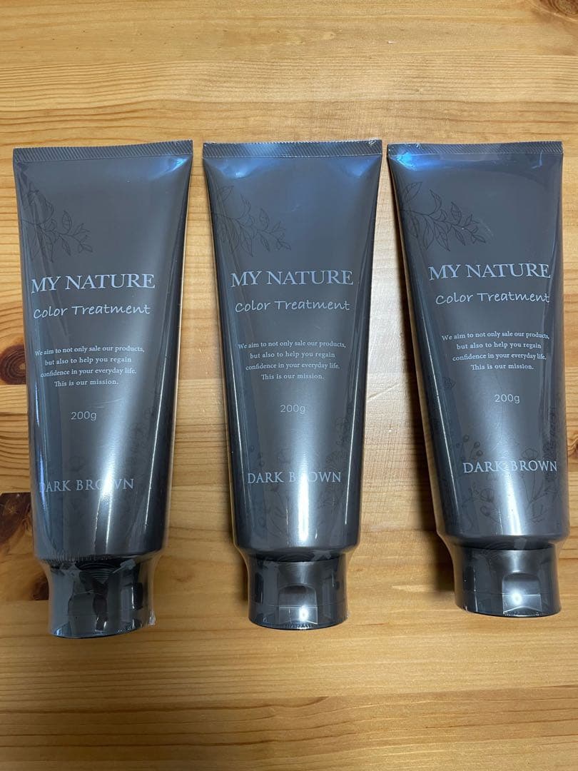 MY NATURE Color Treatment ダークブラウン 3本セット マイナチュレ カラートリートメント ダークブラウン ブラウン 同色3本