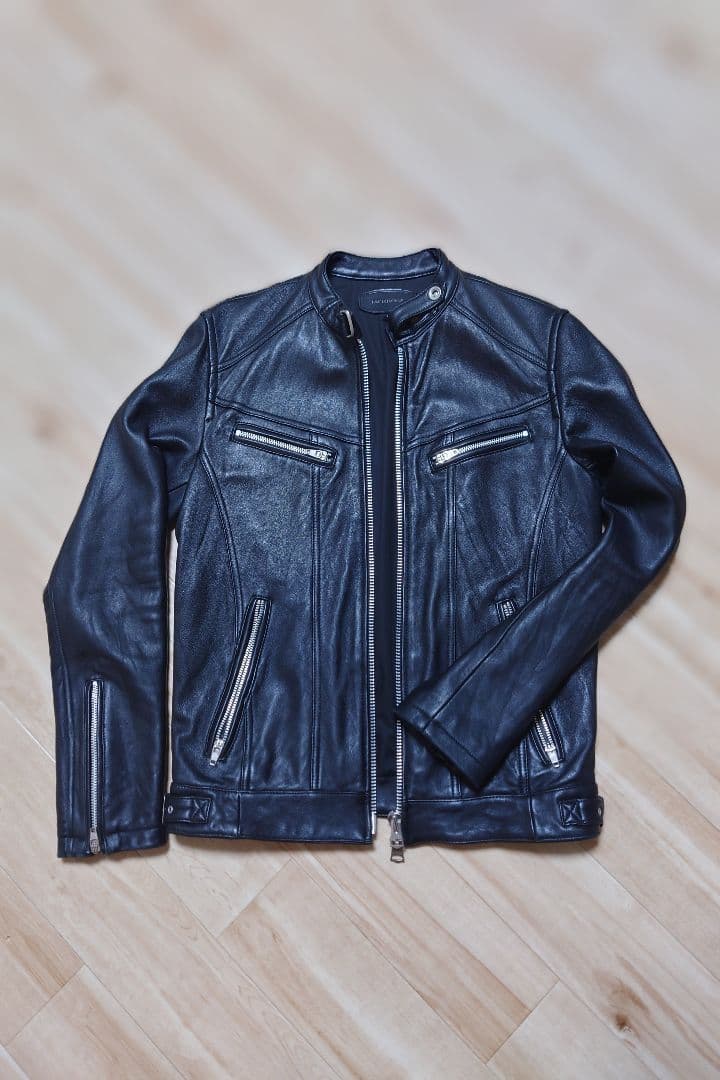 JACKROSE ラムレザー シングルライダースジャケット　サイズ4 JACKROSE（ジャックローズ） 革ジャン ライダース WEB限定 JE LAMB
