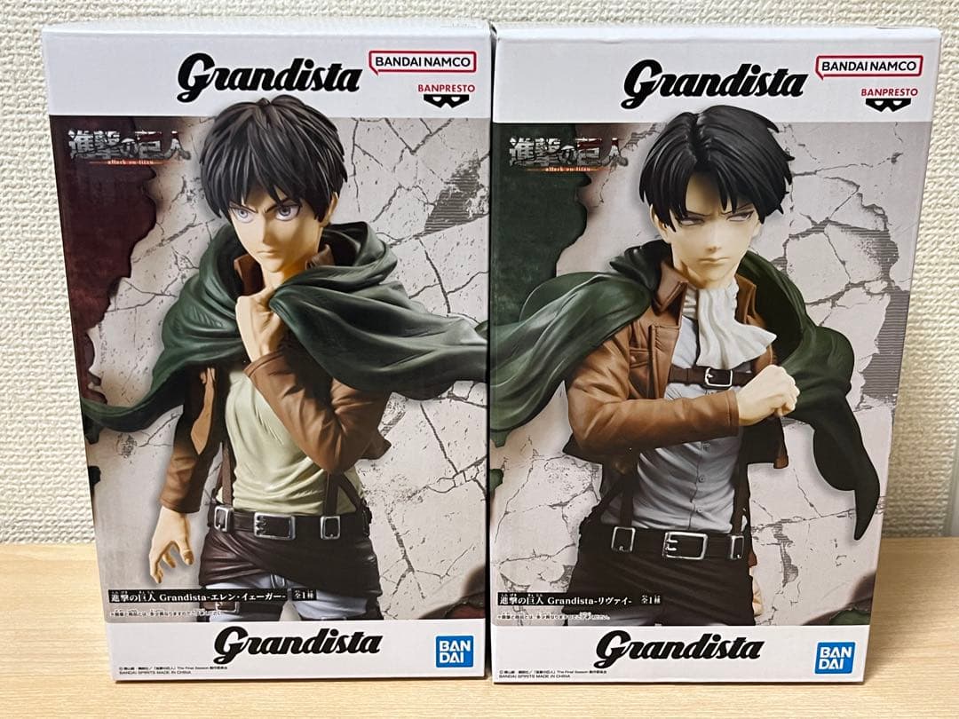 進撃の巨人 エレン リヴァイ グランディスタ フィギュア - メルカリ