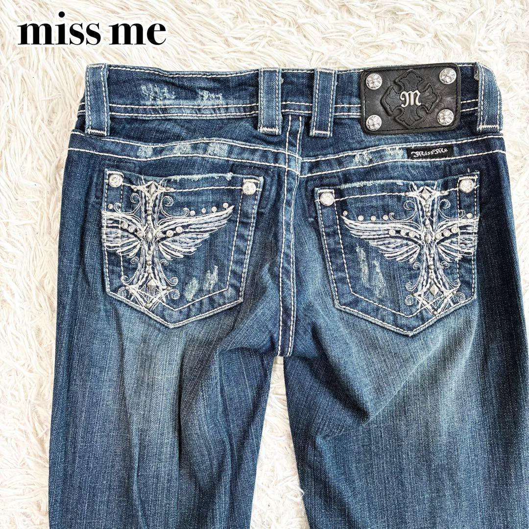 00s y2k miss me スキニー デニム 平成ギャル 十字架 サイズ24 - メルカリ