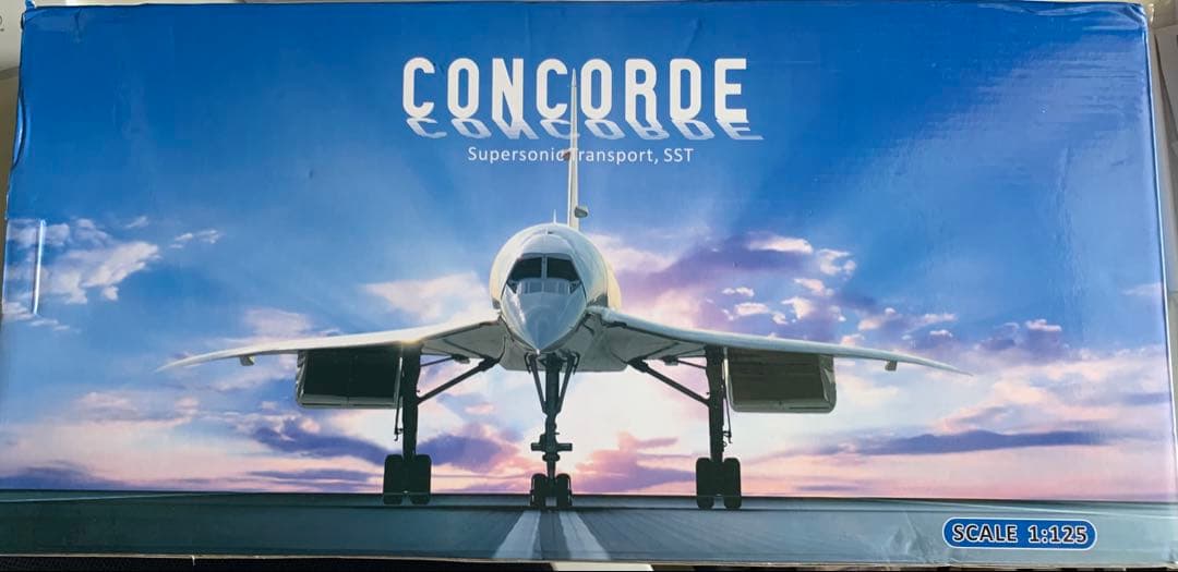 エールフランス コンコルド ダイキャストレジン モデル 50cm 1/125