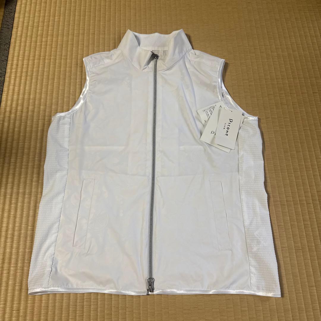 PICONE CLUB ウインドブレーカー　ベスト 02サイズ　ホワイト メンズ】制電フリースジップベスト|ピッコーネクラブ - ゴルフウェアや