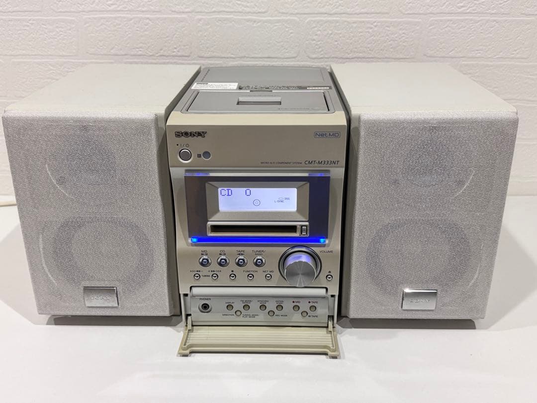 完動品】 SONY CMT-M333NT ➕ MDディスク3枚 - メルカリ