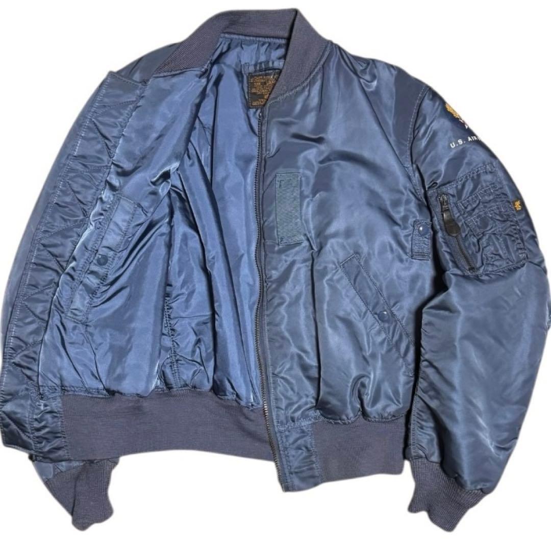 ALPHA 米国製 50s復刻 MA-1 フライトジャケット エアフォースブルー