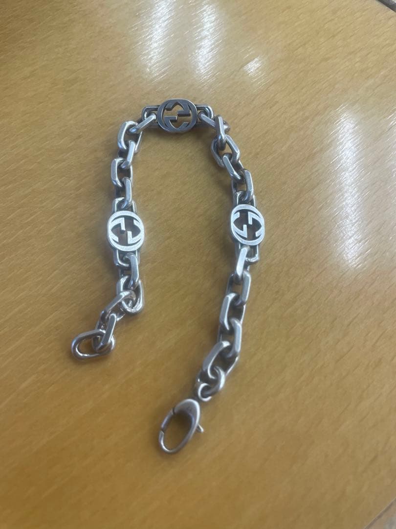 〔グッチ インターロッキング〕チェーン ブレスレット 箱無し GUCCI（グッチ） ブレスレット INTERLOCKING G インターロッキング