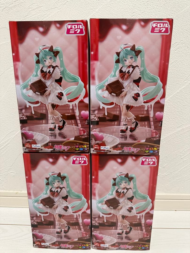 初音ミク×チロルチョコ Trio-Try-iT Figure 4個まとめ売り