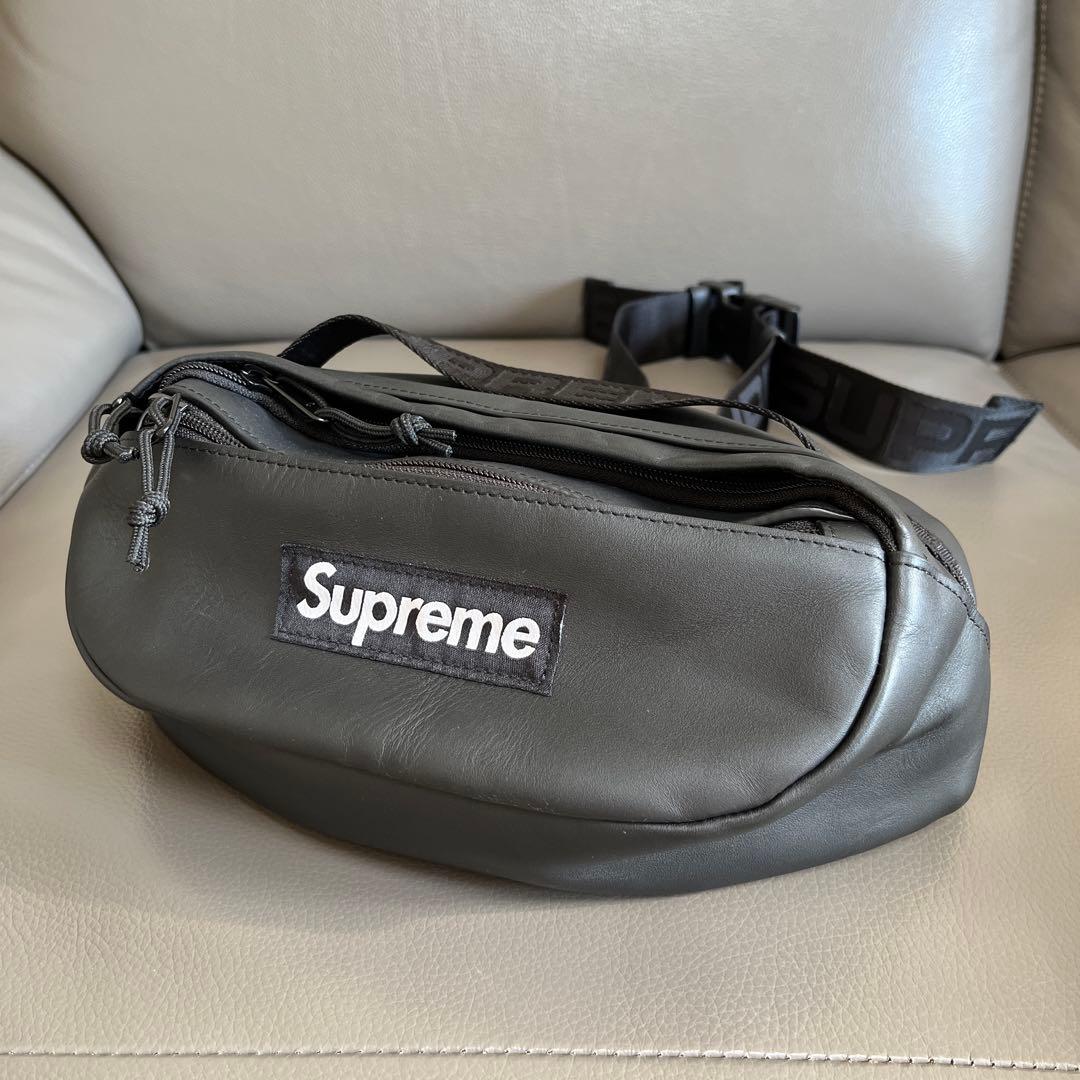 シュプリーム レザー　黒　ボディバッグ 楽天市場】Supreme / シュプリームLeather Waist Bag / レザー