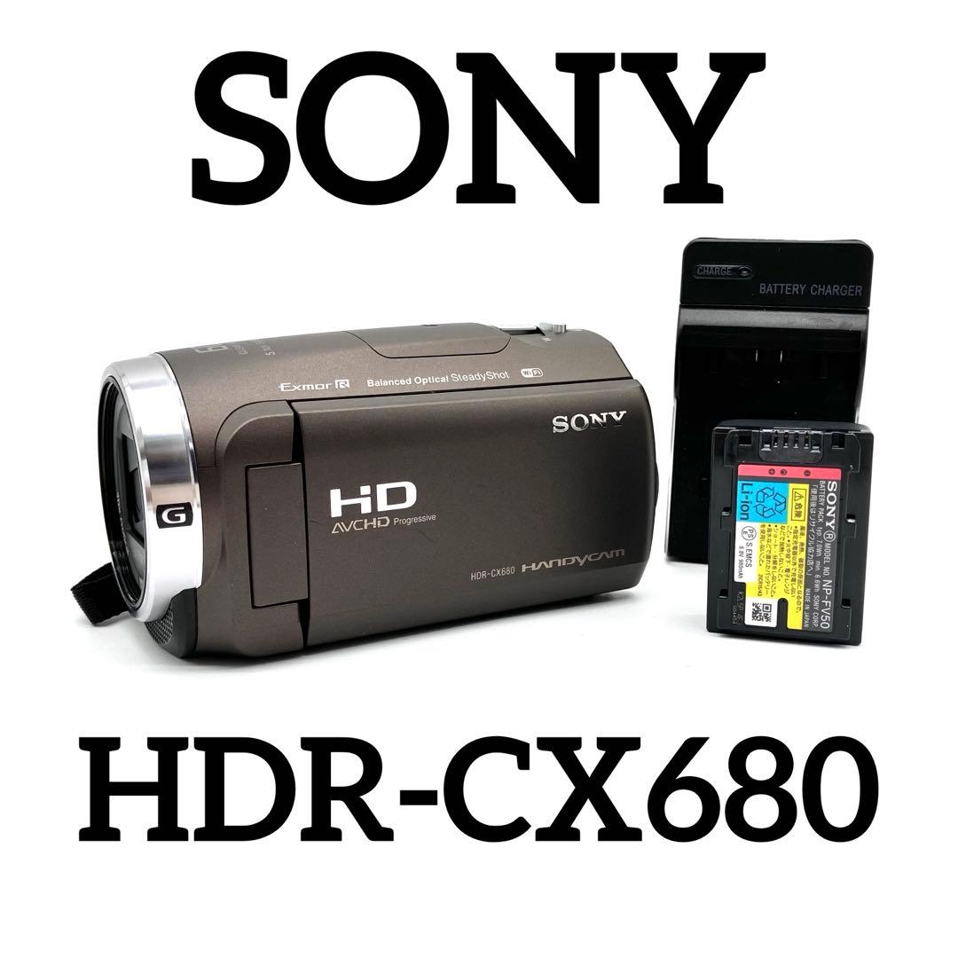 Wi-Fi対応♪ SONY HDR-CX680 ブラウン HDR-CX680 ビデオカメラ ブロンズブラウン [フルハイビジョン対応