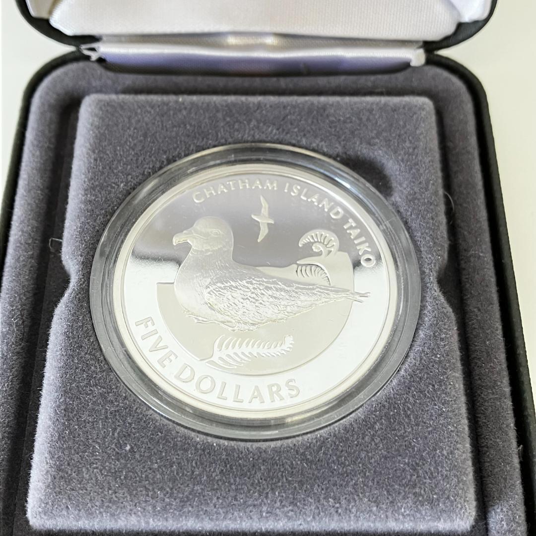 チャタムアイランドタイコ 5ドル銀貨 2004年発行 ニュージーランド