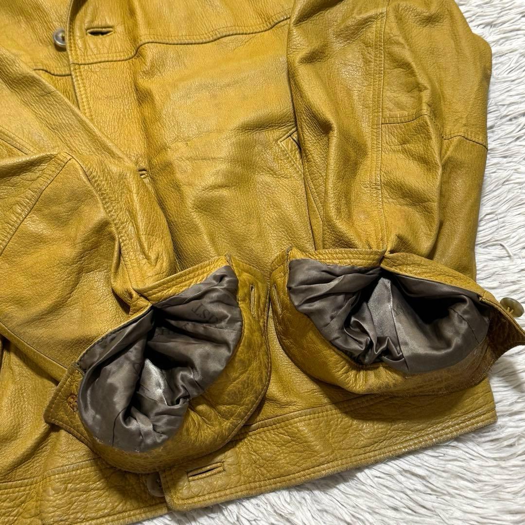 80s ~ 90s vintage ドイツ製 鹿革 短丈 レザージャケット - メルカリ