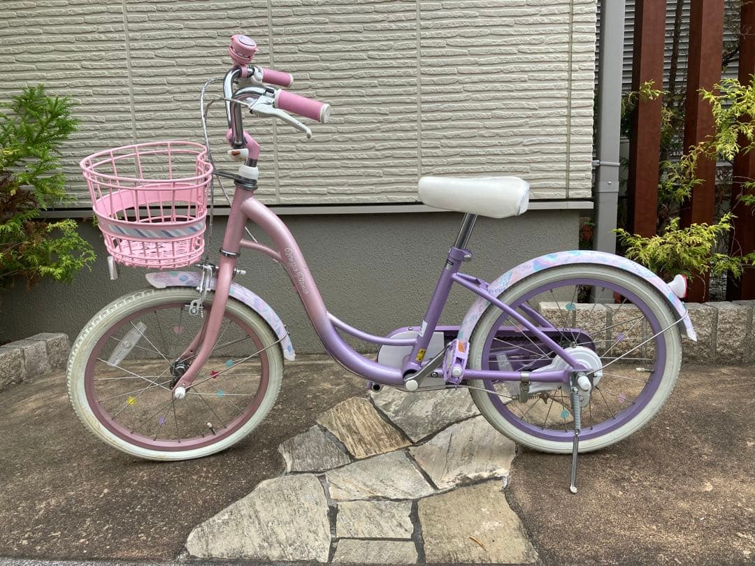 【美品】メゾピアノ 18インチ 子供用自転車 ピンクパープル 屋内保管 直接引渡 18型 子供用自転車メゾピアノ BAA180-N mezzo piano(シングルシフト
