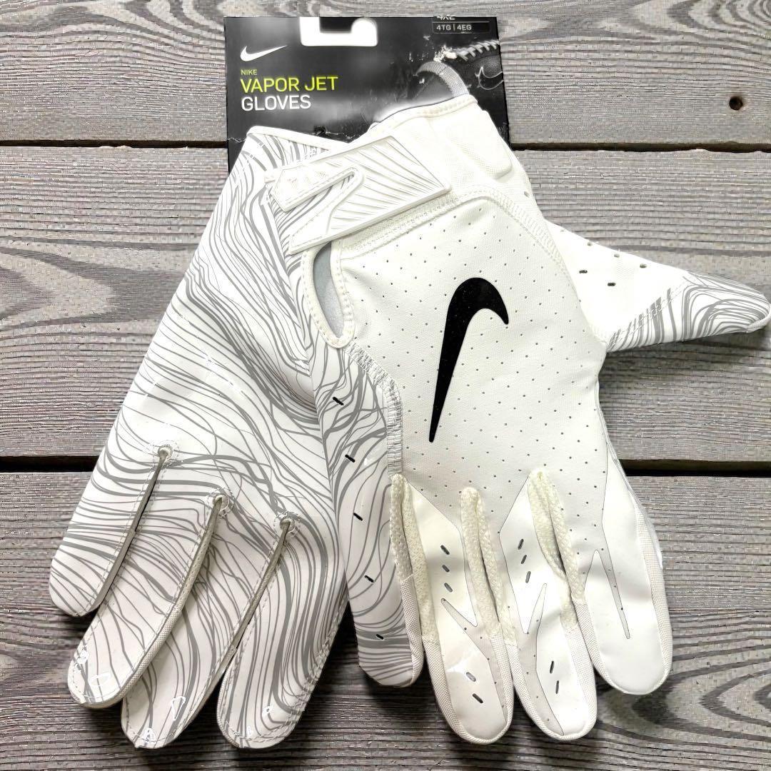ナイキ NIKE アメフト グローブ ホワイト アメリカンフットボール 4XL