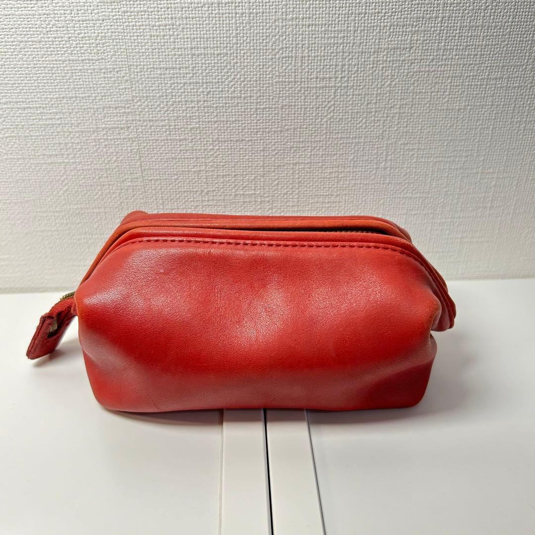 Vintage Coach オールドコーチ ポーチ pouch Red - メルカリ