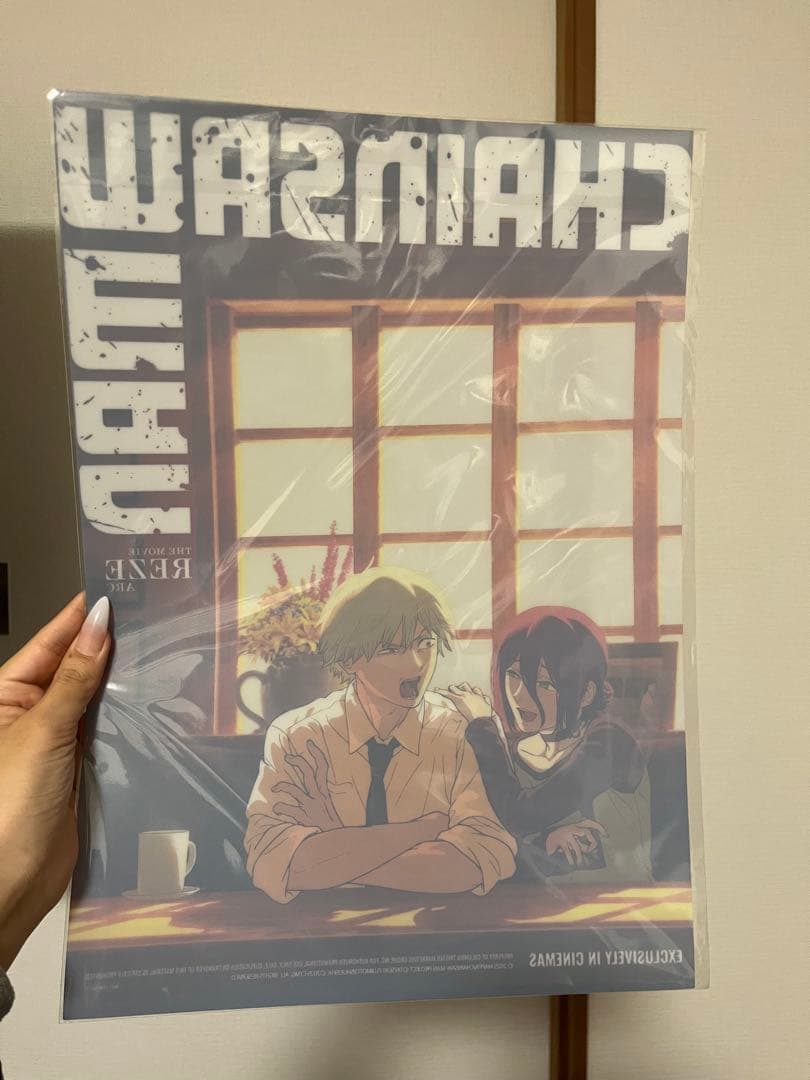 韓国 チェンソーマン 映画特典 クリアA3ポスター 台湾 香港 レゼ