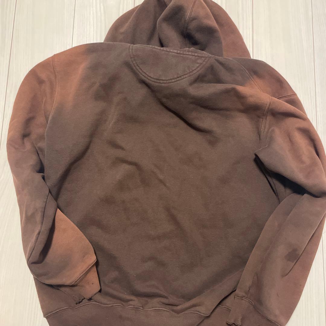 Carhartt ブラウン パーカー フード付き - メルカリ