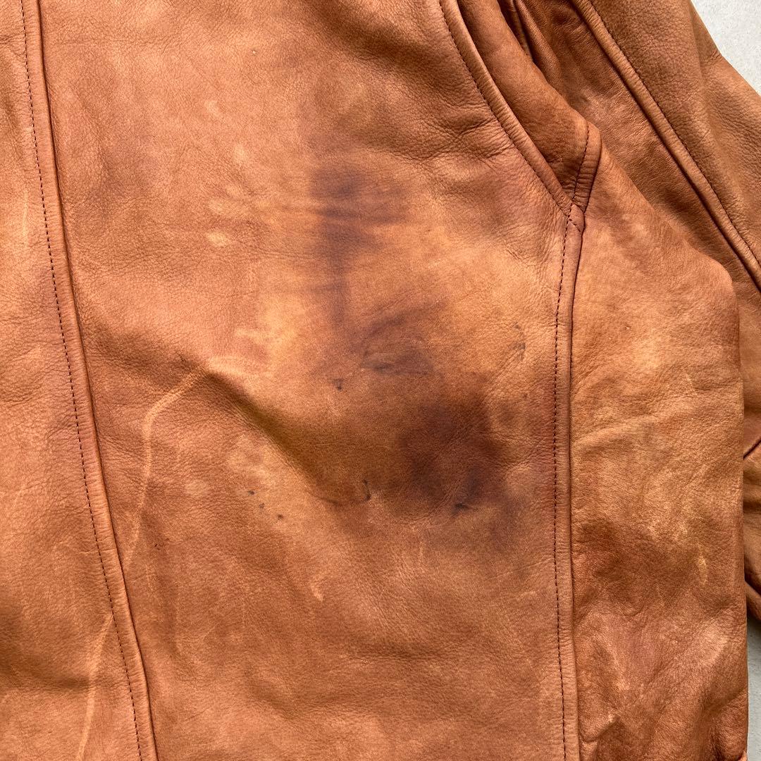 レザージャケット セントジョンズベイ ブラウン茶色 本革 ボンバー
