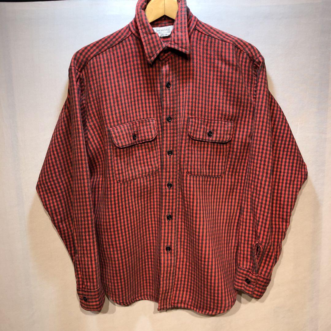 five brother ヘビーネルシャツ 70's80's USAビンテージ - メルカリ