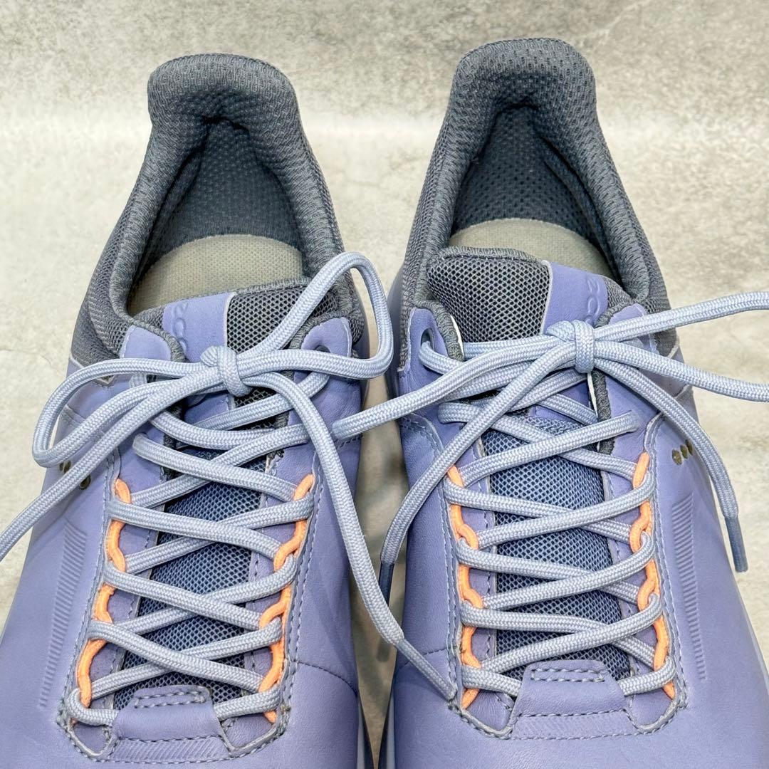 【新品】ECCO GOLF ラベンダー ゴルフシューズ スパイク 24.5cm