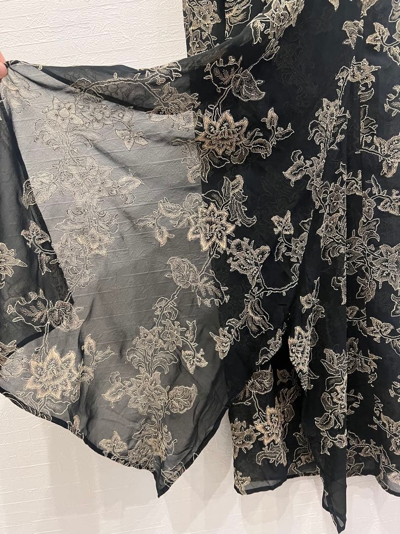 YOUJI YAMAMOTO NOIR 刺繍 巻きスカート - メルカリ