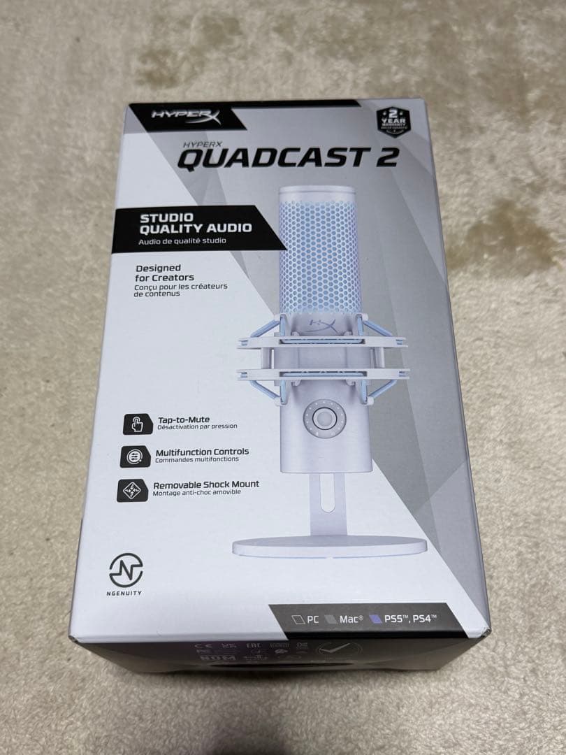HYPERX マイク QuadCast S – USBコンデンサーゲーミングマイク