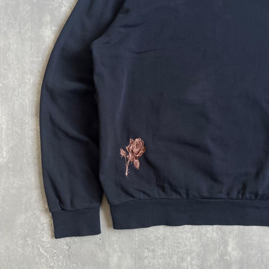 Paul Smith ポールスミス エンブロイダリー ローズ刺繍 パーカー L