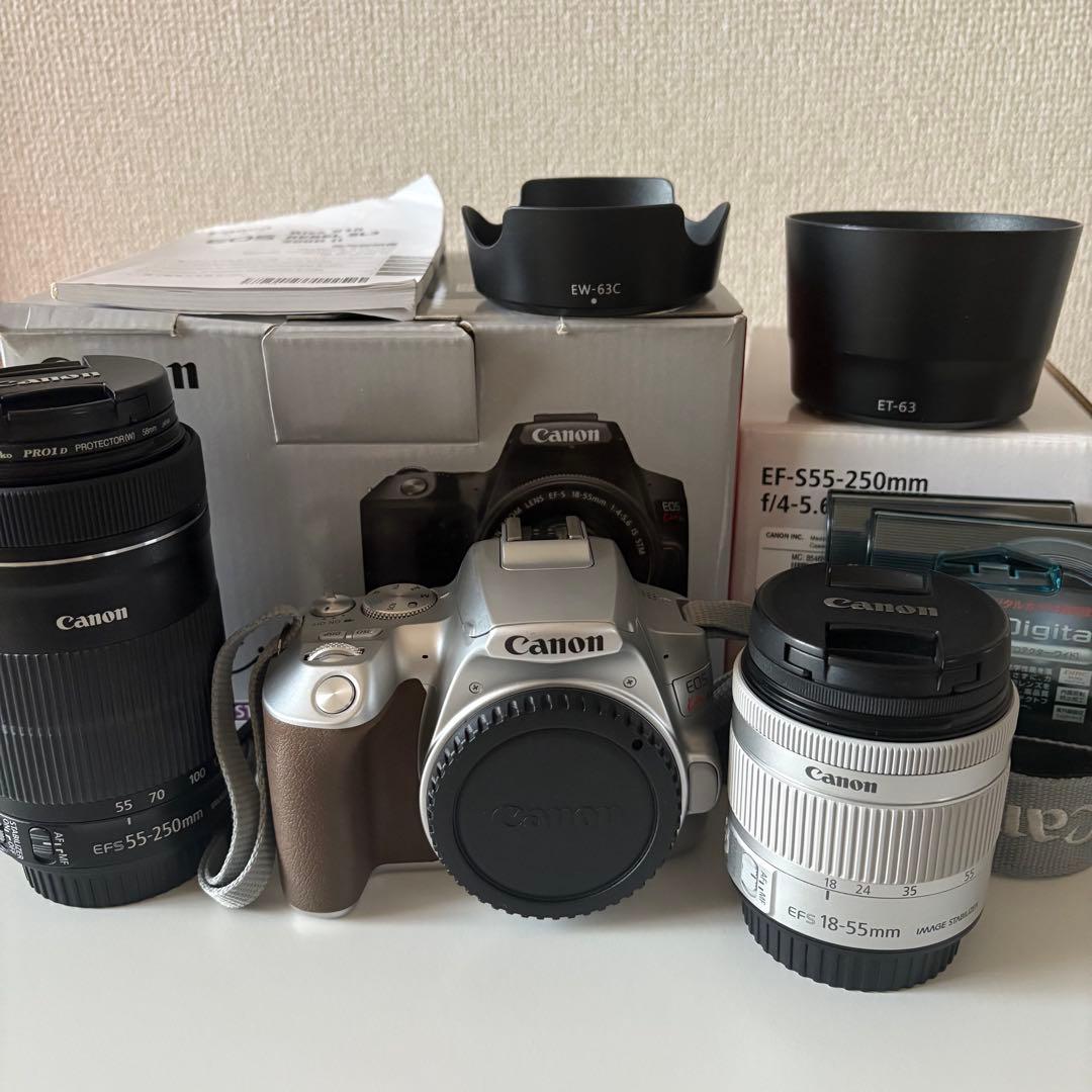 Canon EOS kiss x10 シルバー レンズセット CANON EOS Kiss X10 EF-S18-55 IS STM レンズキット [シルバー] 価格