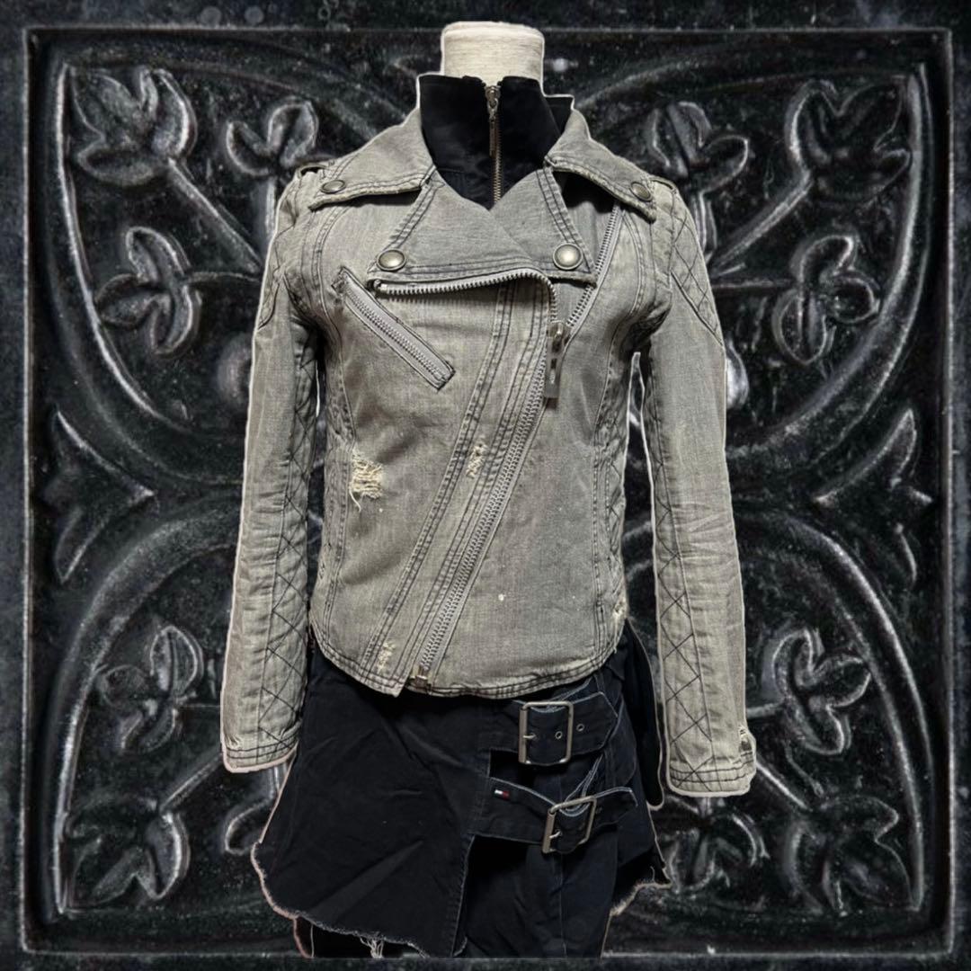 ミリタリージャケット Y2K grunge 00s短丈 archive ギミック - メルカリ