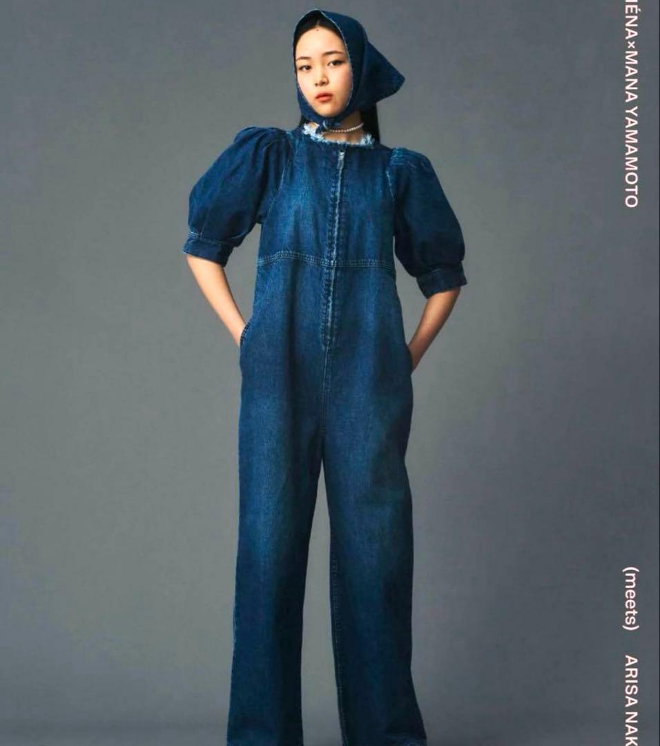 新品未使用 IENA アッパーハイツ パフスリーブオールインワン - メルカリ