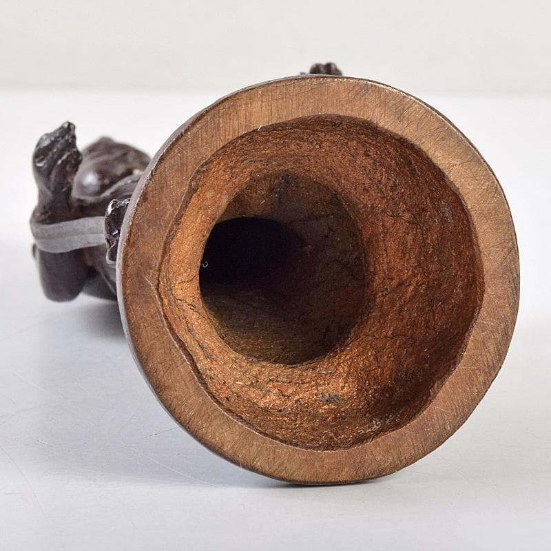 仏教美術 杉浦藤太朗作 ブロンズ 聖観音像 仏像 置物 共箱 D R9514