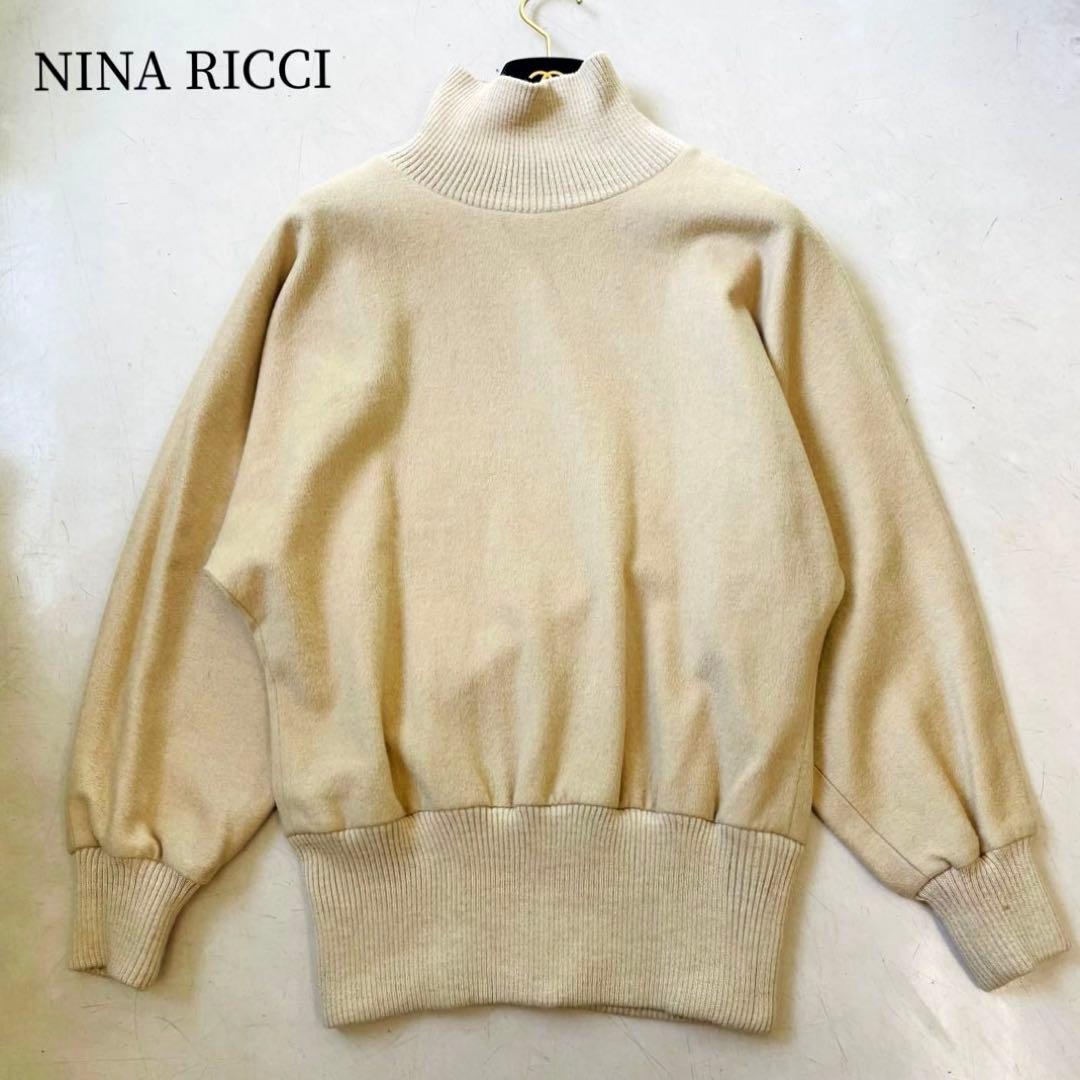 希少✨ニナリッチ♡ベビーキャメル100%ハイネック ドルマンニット