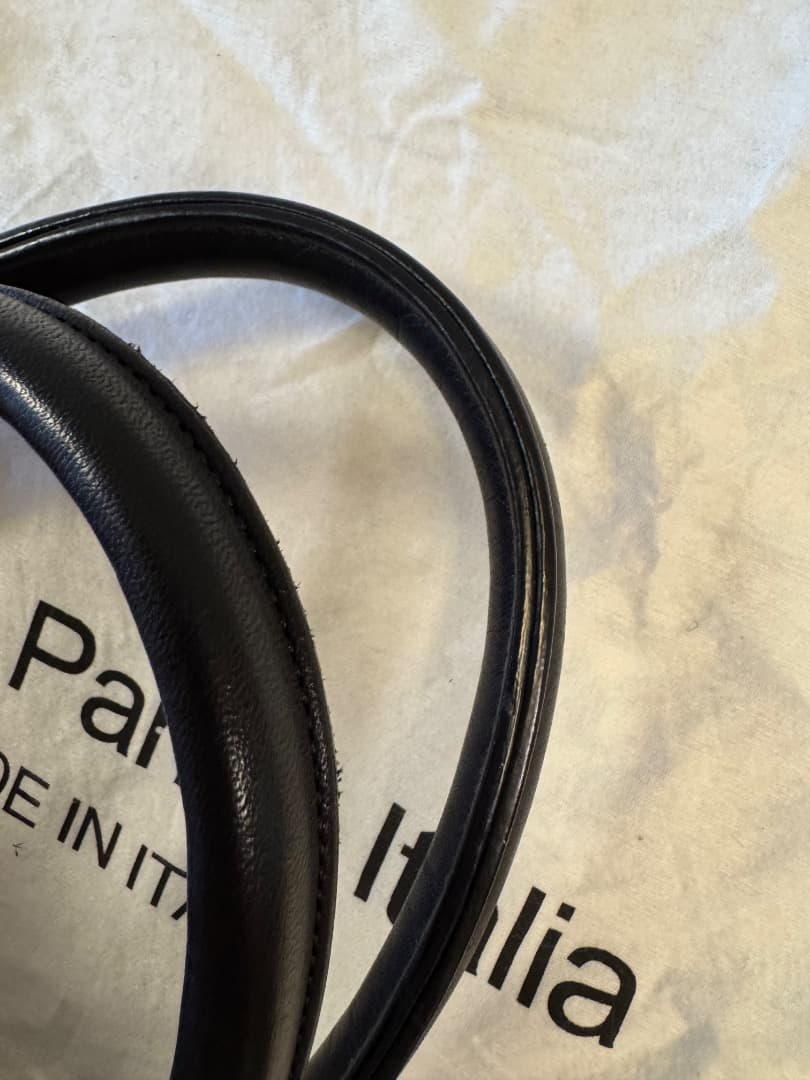 美品】Bruno Parise Italia ブラックトートバッグ